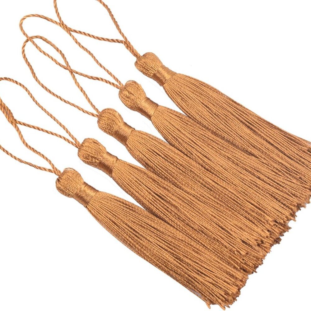 20pcs 3.5'' Small Silky Soft Craft Mini Bookmark Tassels with Loops for Jewelry